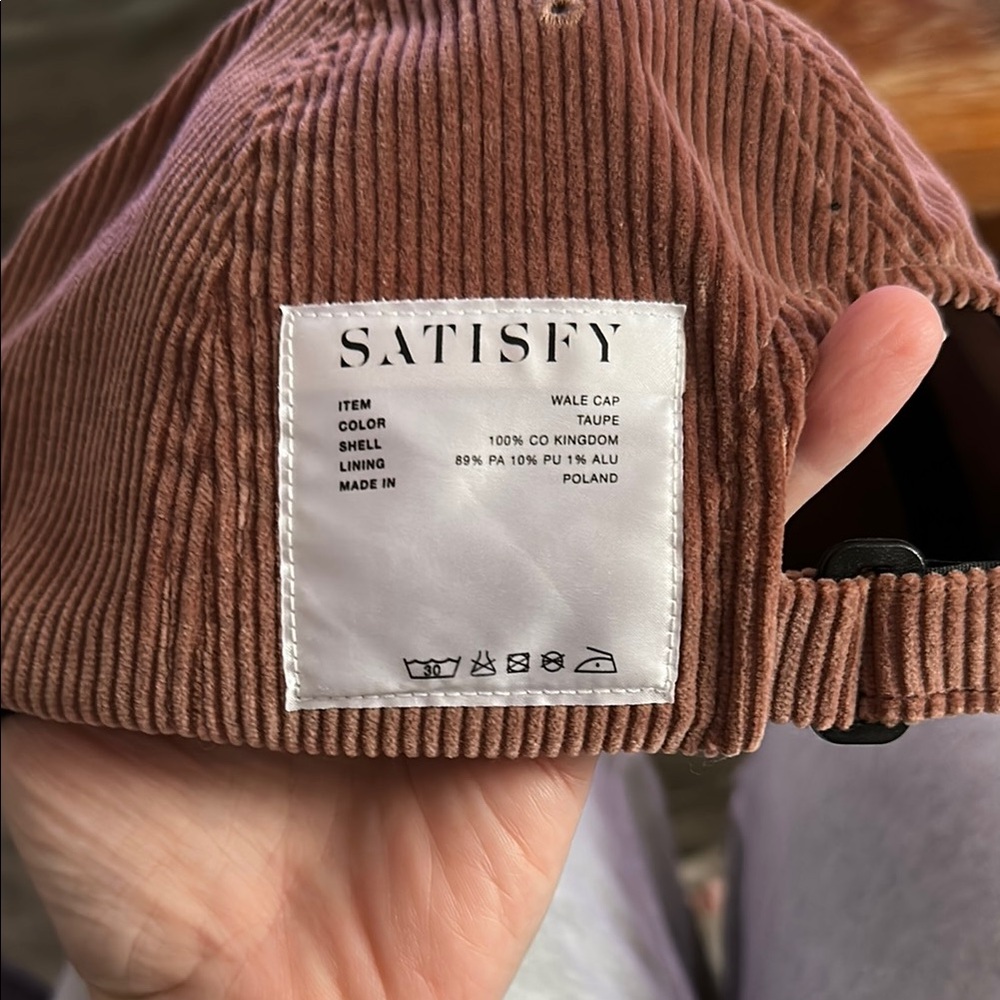 Satisfy Taupe Wale Cap